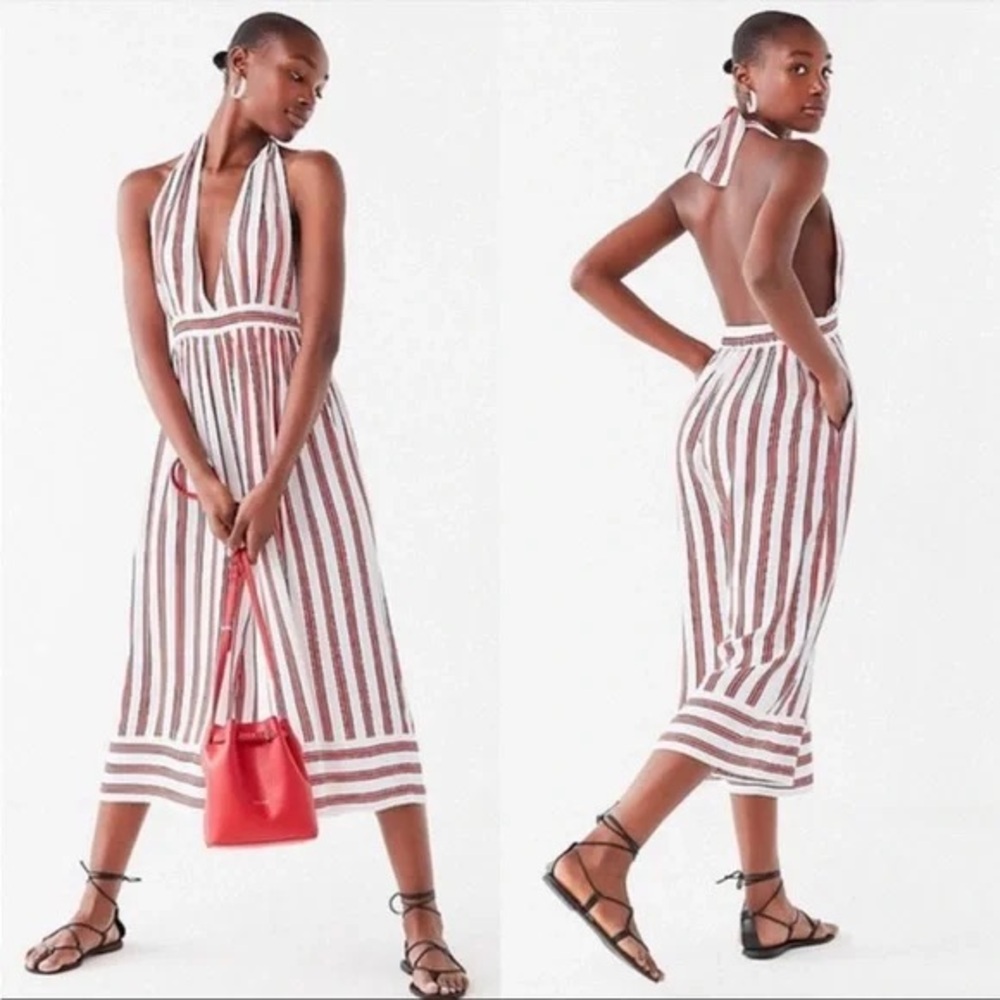 Urban outfitters Striped Halter Neck jumper